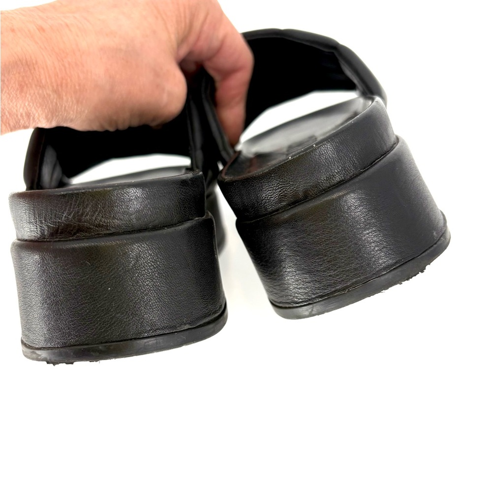 SILENT D Black Quilted Puffy Slide - Picture 11 of 16